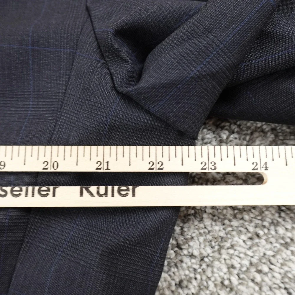 VTG Brooks Brothers 346 Blazer Mens‎ 41 Gray Blue Wool Sport Coat Jacket Top Y2K